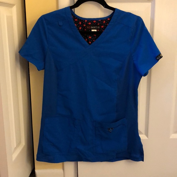 Other Koi Basics Royal Blue Scrub Top Poshmark